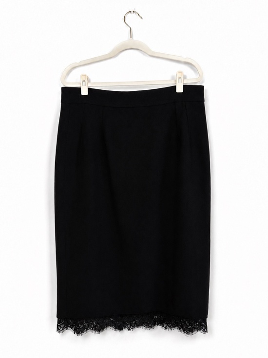 Dolce & Gabbana Dresses & Skirts - Dolce & Gabbana Black Lace Hem Pencil Skirt IT 52 (US 16) Made in Italy